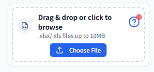 Upload Your Excel File